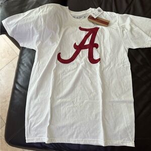 Never worn University of Alabama white t shirt tags on needs a white wash